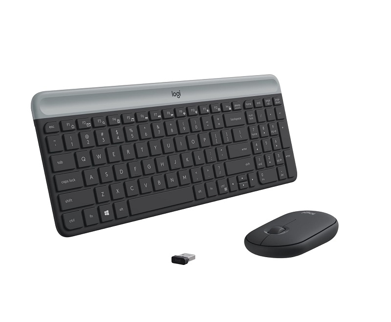 617Z1AjGmgL._AC_SL1500_ کیبورد و ماوس بیسیم لاجیتک Logitech MK470 Slim Wireless - تصویر 1